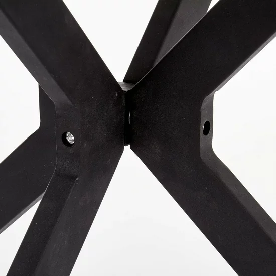 Masă rotundă Avelar 120x76 cm cu blat din sticlă și picioare metalice picture - 5