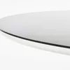 Masă rotundă Avelar 120x76 cm cu blat din sticlă și picioare metalice picture - 4