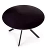 Masă rotundă Avelar 120x76 cm cu blat din sticlă și picioare metalice picture - 3