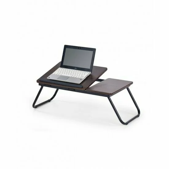 Masă laptop B19 60x34x23 cm, finisaj nuc închis, design compact picture - 2
