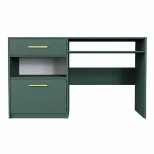 Birou Bali 2, design compact, blat rezistent, PAL melaminat, 125x82x58 cm, verde