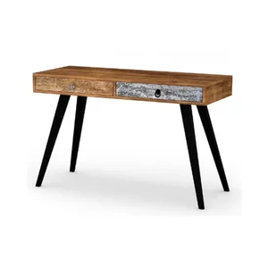 Birou Mezo B1, design vintage, PAL laminat, 120x39x73 cm, multicolor