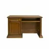 Birou Sonia, design elegant, lemn masiv Paltin și MDF furniruit, 140x75x81 cm, finisaj nuc picture - 2