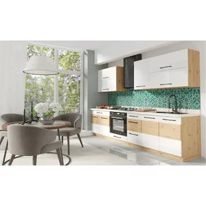 Bucătărie Infinity C, Modulară, Fără Blat, PAL Melaminat, 2.60 m