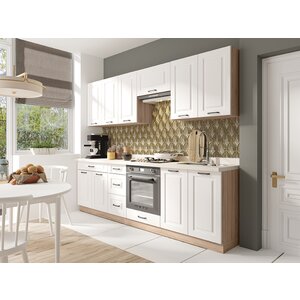 Bucătărie Smart A Plus, Modulară Cu Amortizoare, PAL Melaminat, 2.40 m, Alb