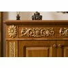 Bufet 4 Uși Vicky, design elegant, masiv fag + panel + MDF furniruit nuc, 180x49x65 h cm, finisaj la alegere picture - 2