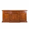 Bufet Mara cu 3 uși din lemn masiv fag, panel și MDF, furniruit cu furnir de nuc, 188,5x58x88 mm picture - 1