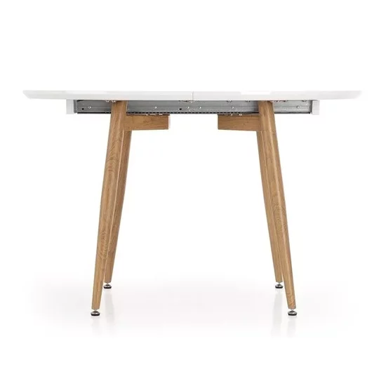 Masă Caliber extensibilă, albă 160-200x90x76 cm lucioasă picture - 4