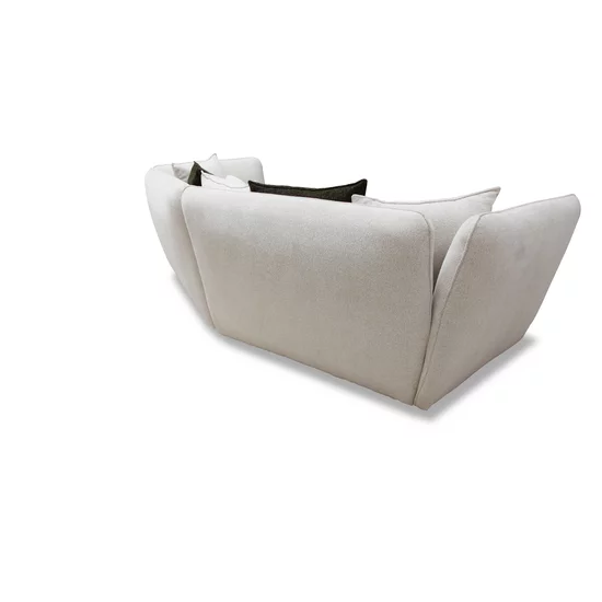 Canapea fixă Vogue, design modern și elegant, structură lemn masiv și PAL, spumă poliuretanică și arcuri, 295x147x92 cm, alb picture - 5