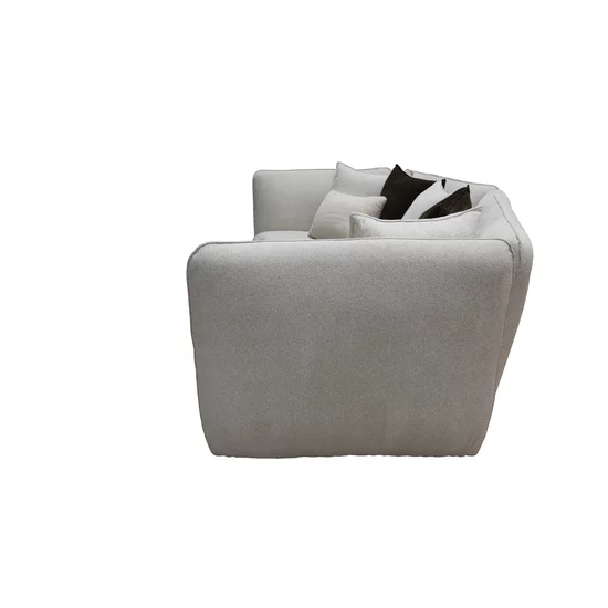 Canapea fixă Vogue, design modern și elegant, structură lemn masiv și PAL, spumă poliuretanică și arcuri, 295x147x92 cm, alb picture - 4