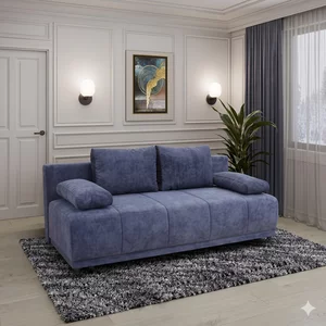 Canapea extensibilă Agri, spațiu depozitare și suprafață de dormit 198x148 cm, spumă poliuretanică și arcuri, stofă rezistentă, 202x98x86 cm, personalizabil