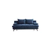 Canapea extensibilă Alba, ladă depozitare, spațiu dormit 202x140 cm, structură lemn + spumă poliuretanică + arcuri sinusoidale, tapițată cu stofă, 205x97x90 cm, personalizabil picture - 2