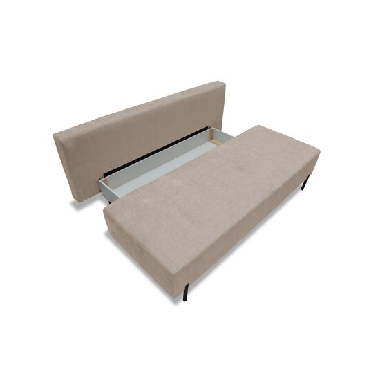 Canapea extensibilă Alisa, ladă depozitare, spațiu dormit 195x137 cm, structură lemn + spumă poliuretanică + arcuri sinusoidale, tapițată cu stofă, 195x88x87 cm, personalizabil picture - 6