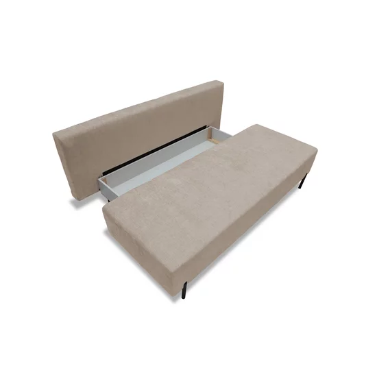 Canapea extensibilă Alisa, ladă depozitare, spațiu dormit 195x137 cm, structură lemn + spumă poliuretanică + arcuri sinusoidale, tapițată cu stofă, 195x88x87 cm, personalizabil picture - 6