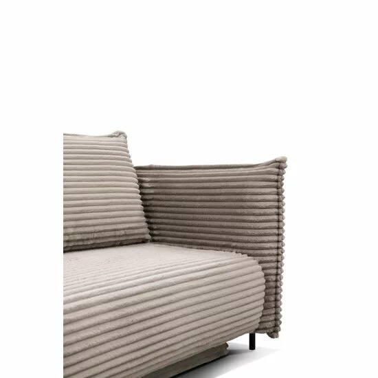 Canapea extensibilă Amalfi, ladă depozitare, șezut confortabil, 234x107x90 cm, gri picture - 6