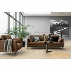 Canapea Anton, Fixă Cu Linii Rotunjite, Confort Sporit, 225x94x85 cm, Culoare La Alegere