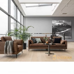 Canapea Anton, Fixă Cu Linii Rotunjite, Confort Sporit, 225x94x85 cm, Culoare La Alegere