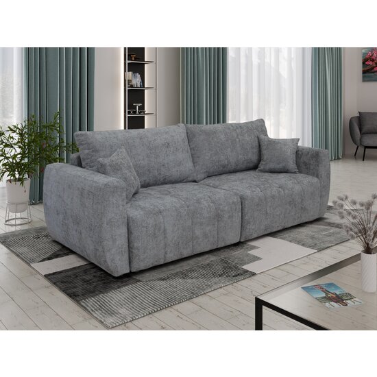 Canapea extensibilă Bali, ladă depozitare, spațiu dormit 202x145 cm, cadru lemn masiv + arcuri sinusoidale + spumă poliuretanică, tapițată cu stofă rezistentă, 245x104x92 cm, personalizabil picture - 6