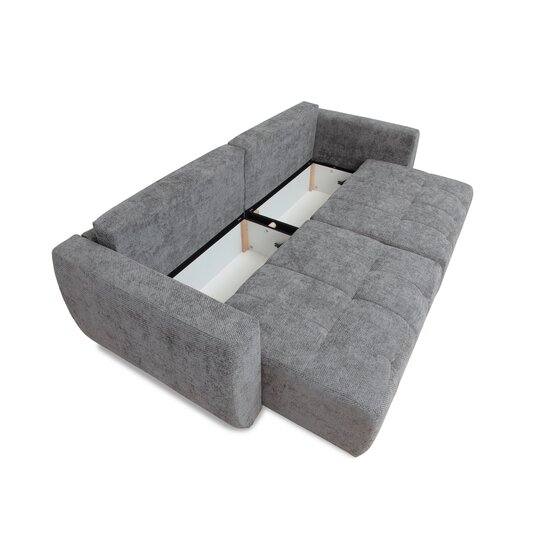 Canapea extensibilă Bali, ladă depozitare, spațiu dormit 202x145 cm, cadru lemn masiv + arcuri sinusoidale + spumă poliuretanică, tapițată cu stofă rezistentă, 245x104x92 cm, personalizabil picture - 12