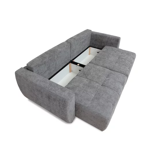 Canapea extensibilă Bali, ladă depozitare, spațiu dormit 202x145 cm, cadru lemn masiv + arcuri sinusoidale + spumă poliuretanică, tapițată cu stofă rezistentă, 245x104x92 cm, personalizabil picture - 12