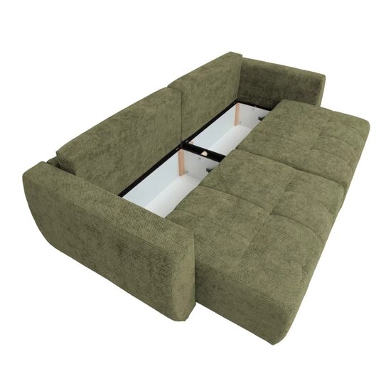 Canapea extensibilă Bali, ladă depozitare, spațiu dormit 202x145 cm, cadru lemn masiv + arcuri sinusoidale + spumă poliuretanică, tapițată cu stofă rezistentă, 245x104x92 cm, personalizabil picture - 16