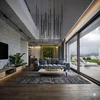 Canapea Belavio fixă 3 locuri, cu șezut matlasat și picioare metalice, 236x106x92 cm, culoare la alegere picture - 1