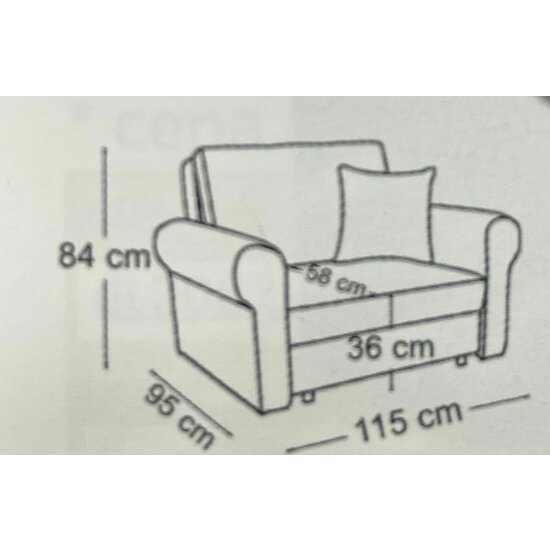 Canapea Bil I 115x95x84 picture - 2