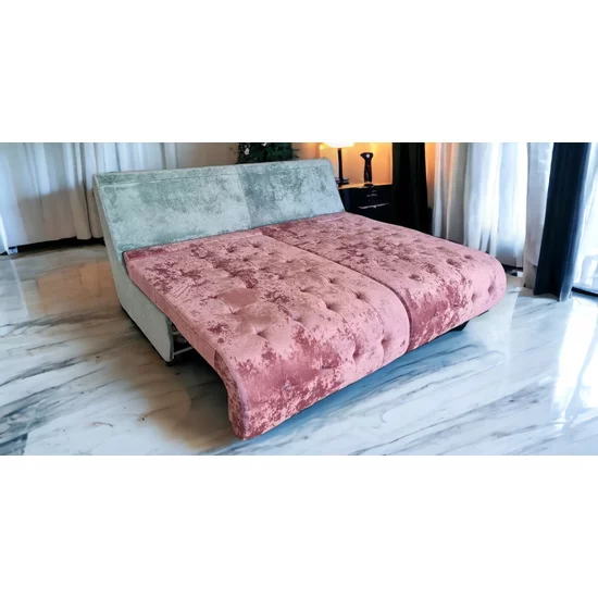 Canapea extensibilă Cairo, ladă depozitare, stofă rezistentă, 200x120 cm, Gri picture - 6