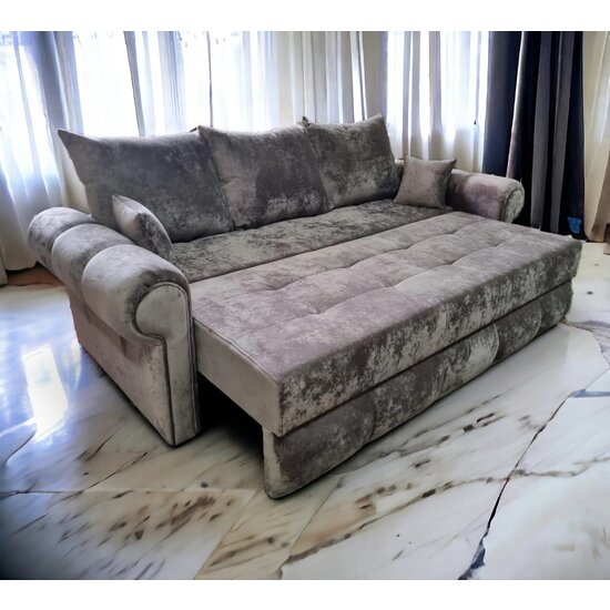 Canapea extensibilă Carmen, 3 locuri, ladă depozitare, stofă, 230x100 cm, culoare personalizată picture - 5