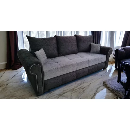 Canapea extensibilă Carmen, 3 locuri, ladă depozitare, stofă, 230x100 cm, culoare personalizată picture - 5