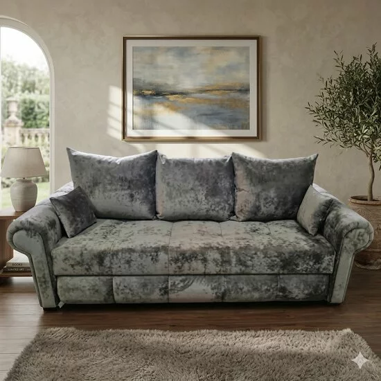 Canapea extensibilă Carmen, 3 locuri, ladă depozitare, stofă, 230x100 cm, culoare personalizată picture - 4