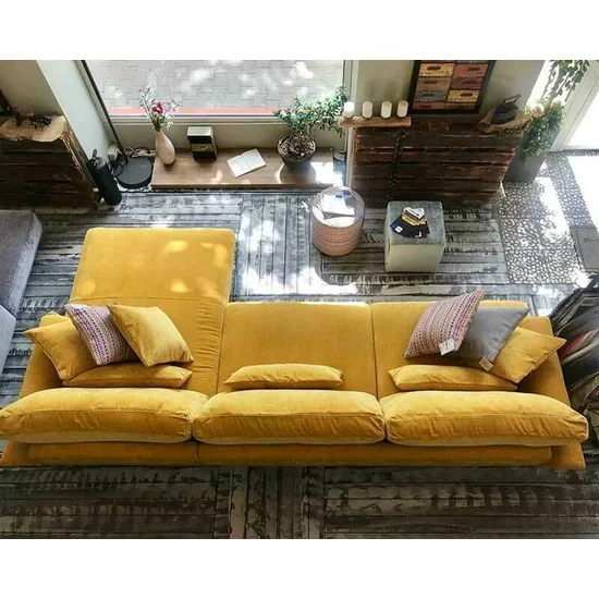 Canapea fixă cu șezlong Boston, tapițerie premium, design modern, 335/185 cm, culoare personalizată picture - 2