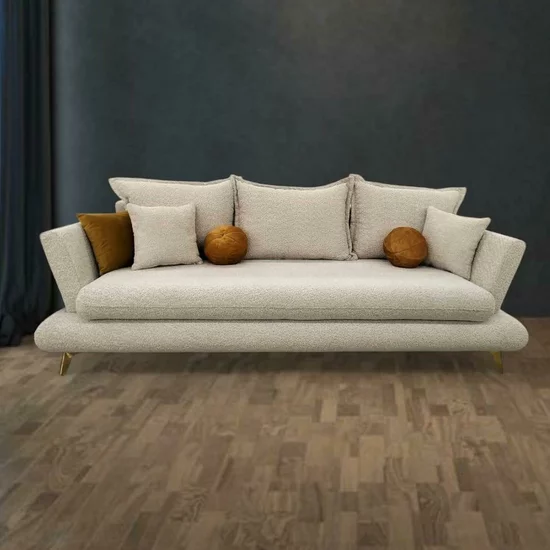 Canapea extensibilă Patras, culoare personalizabila - 222x150 cm, cu spumă poliuretanică și design compact picture - 3