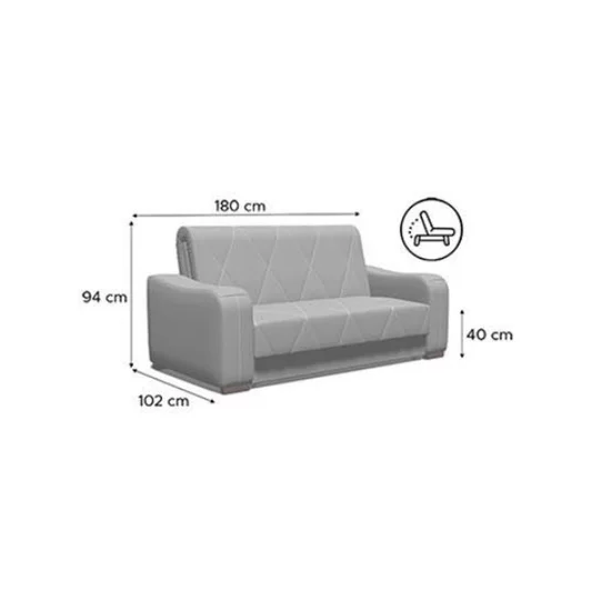 Canapea extensibilă 2 locuri Cassandra, tapițerie premium, confort sporit, 180/102/94 cm, culoare personalizată picture - 8