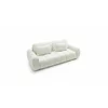 Canapea Extensibilă 3 Locuri Pamela - Design Grid Puffy, Textură Bouclé, 235x95 cm picture - 2