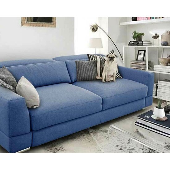 Canapea extensibilă Salia, 3 locuri, ladă depozitare, structură lemn masiv + PAL, 246x120x72 cm, personalizabil picture - 2