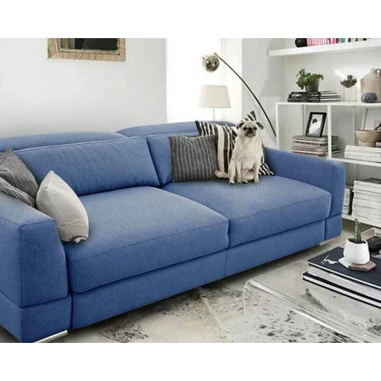 Canapea extensibilă Salia, 3 locuri, ladă depozitare, structură lemn masiv + PAL, 246x120x72 cm, personalizabil picture - 2
