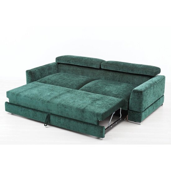 Canapea extensibilă Salia, 3 locuri, ladă depozitare, structură lemn masiv + PAL, 246x120x72 cm, personalizabil picture - 7