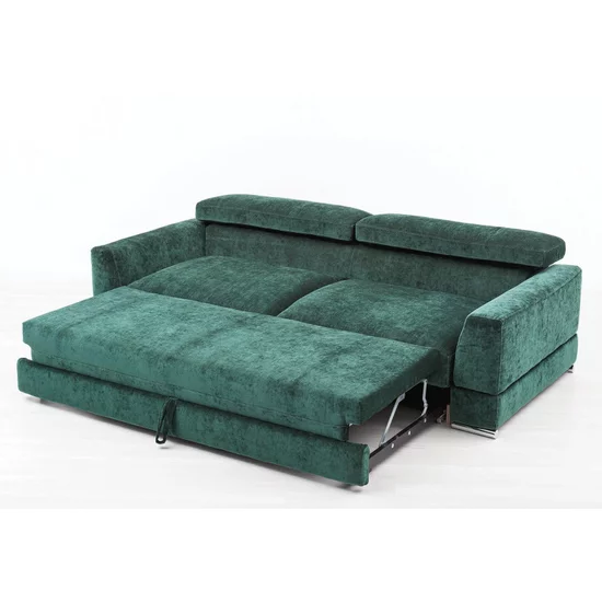 Canapea extensibilă Salia, 3 locuri, ladă depozitare, structură lemn masiv + PAL, 246x120x72 cm, personalizabil picture - 7