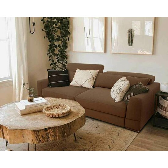 Canapea extensibilă Salia, 3 locuri, ladă depozitare, structură lemn masiv + PAL, 246x120x72 cm, personalizabil picture - 4