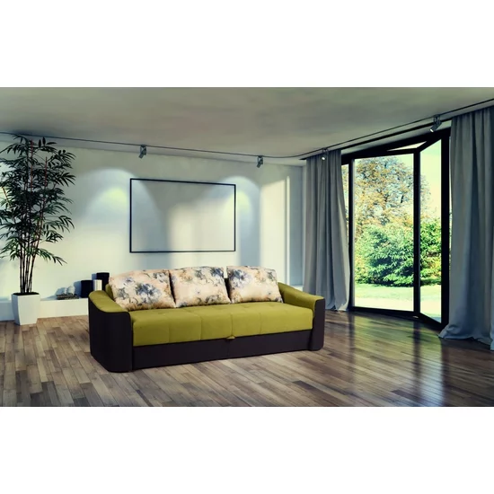 Canapea extensibilă Adena, culoare personalizabila - 235x192 cm, mecanism facil de extindere cu balama pafta, ladă integrată și burete de înaltă densitate, structură din fag masiv picture - 2