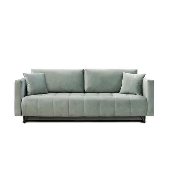 Canapea Extensibilă Aldo Cu Ladă Depozitare, Stofă Premium, 227x102x87 cm, Gri picture - 5