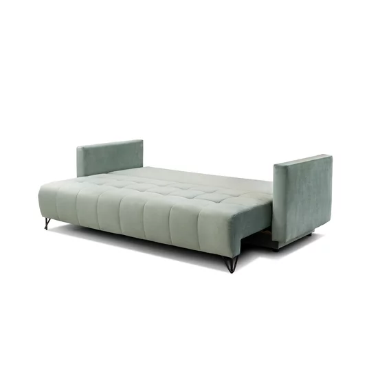 Canapea Extensibilă Aldo Cu Ladă Depozitare, Stofă Premium, 227x102x87 cm, Gri picture - 7
