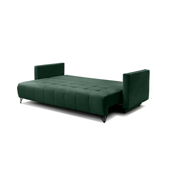 Canapea Extensibilă Aldo Cu Ladă Depozitare, Stofă Premium, 227x102x87 cm, Gri picture - 4