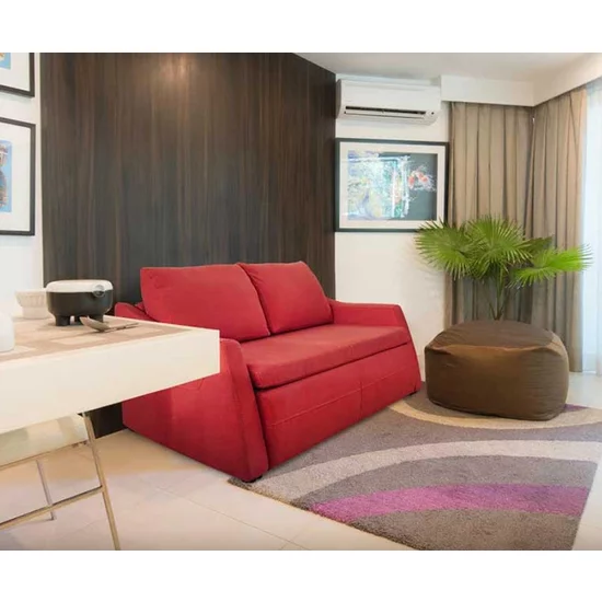 Canapea Extensibilă Atena Cu Ladă Depozitare, Stofă Premium, 240x100x74 cm, Gri picture - 2