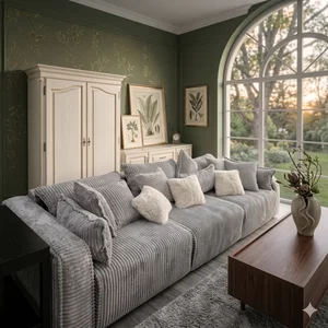 Canapea extensibila Ayse 3 locuri, 355x150 cm, suprafata de dormit - 310x200 cm, culoare personalizabila