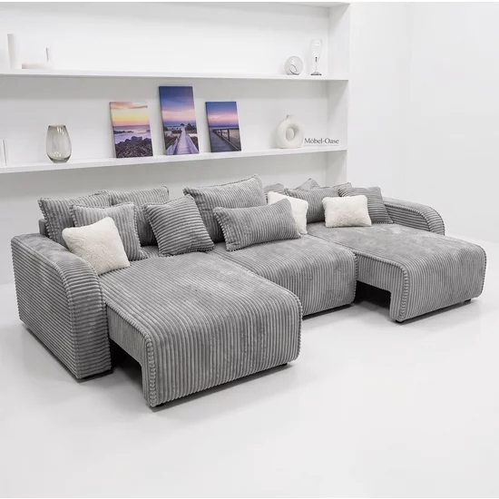 Canapea extensibila Ayse 3 locuri, 355x150 cm, suprafata de dormit - 310x200 cm, culoare personalizabila picture - 2