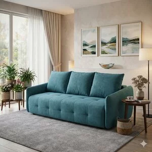 Canapea extensibilă Belnaire, culoare personalizabila - 228x110x93 cm, spațiu depozitare inclus, design modern