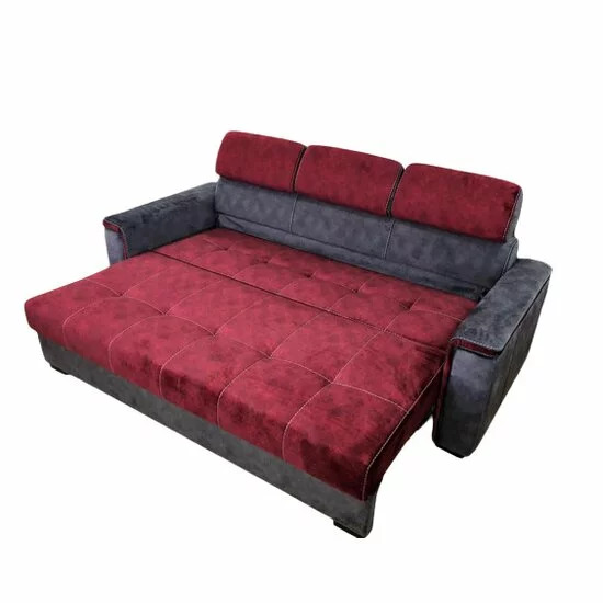 Canapea Paris extensibilă, cu tetiere reglabile și saltea din spumă cu memorie, 240x100 cm picture - 9