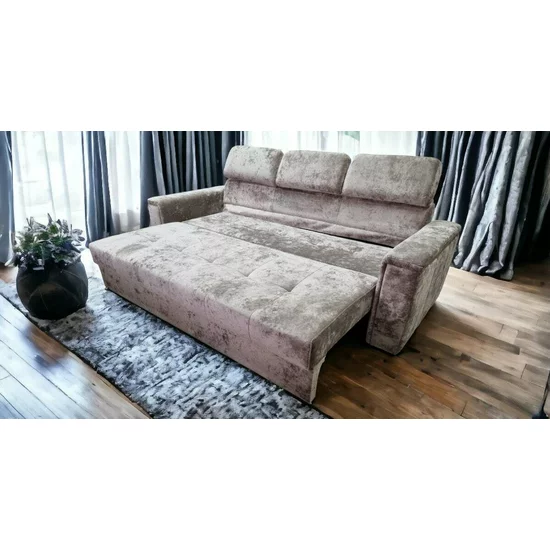 Canapea Paris extensibilă, cu tetiere reglabile și saltea din spumă cu memorie, 240x100 cm picture - 4